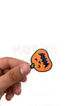 Balkabağı Mandal Turuncu Siyah Renkli Halloween Partisi Cadılar Bayramı Ahşap Mandalı 6 Adet 4.5 Cm