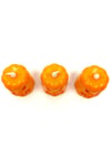 Balkabağı Şekilli Rengarenk Işıklı Pilli Büyük Tealight Mum Halloween Cadılar Bayramı 3 Adet 7x5 Cm