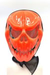 Balkabağı Suratlı Maske Arkası Siyah Tüllü Halloween Partisi Cadılar Bayramı Unisex Şaka Ürünü Süsü