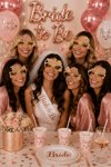 Bride To Be Gold 6'lı Gözlük Seti Team Bride Yazılı Bekarlığa Veda Gelin Partisi Fotoğraf Aksesuarı
