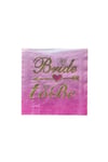 Bride To Be Gold Yazılı Peçete Geçişli Pembe Renkli Bekarlığa Veda Partisi Konsept 16 Adet 16x16 Cm