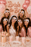 Bride To Be Gümüş 6'lı Gözlük Seti Team Bride Yazılı Bekarlığa Veda Gelin Partisi Fotoğraf Aksesuarı
