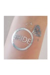 Bride To Be Konsepti 1 Bride 10 Team Bride Gümüş Gri Renkli Geçici Dövme Bekarlığa Veda Partisi