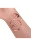 Bride To Be Konsepti 1 Bride 10 Team Bride Rose Gold Renkli Geçici Dövme Bekarlığa Veda Partisi