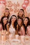 Bride To Be Rose  6'lı Gözlük Seti Team Bride Yazılı Bekarlığa Veda Gelin Partisi Fotoğraf Aksesuarı