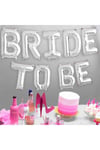 Bride To Be Yazılı Folyo Balon Konsept Gümüş Renkli Gri Bekarlığa Veda Partisi Büyük Balon