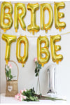 Bride To Be Yazılı Folyo Balon Konsept Gold Renkli Altın Sarısı Bekarlığa Veda Partisi Büyük Balon