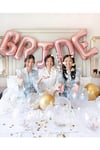 Bride Yazılı 85 Cm Folyo Balon Konsepti Rose Gold Renkli Bekarlığa Veda Partisi Büyük Balon Seti