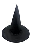 Cadı Şapkası Siyah Renk Paraşüt Kumaş Halloween Cadılar Bayramı Aksesuarı Unisex Standart Beden