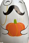 Cadılar Bayramı Folyo Balon 100x95 Cm 3 Lü Hayaletler Beyaz Siyah Renkli Happy Halloween Baskılı Süs