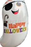 Cadılar Bayramı Folyo Balon 100x95 Cm 3 Lü Hayaletler Beyaz Siyah Renkli Happy Halloween Baskılı Süs