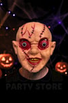 Chucky Maske 23x21 Cm Plastik Dikişli Korkunç Yüz Cadılar Bayramı Halloween Parti Kostüm Aksesuar