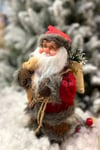 Dans Eden Müzikli Noel Baba 30 cm Kırmızı Kıyafetli Ayıcık Ve Torba Detaylı Yılbaşı Yeni Yıl Dekoru
