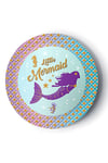 Deniz Kızı Temalı Tabak 8 Adet Deniz Atı Yıldız Ahtopot Konsept Little Mermaid 23 Cm Lisanslı Ürün