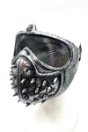 Dikenli Eylemci Gaz Maskesi Gümüş Maske Göz Kısmı X boyalı Halloween Partisi Cadılar Bayramı Unisex