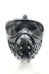 Dikenli Eylemci Gaz Maskesi Gümüş Maske Göz Kısmı X boyalı Halloween Partisi Cadılar Bayramı Unisex