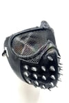 Dikenli Eylemci Gaz Maskesi Siyah Maske Göz Kısmı X boyalı Halloween Partisi Cadılar Bayramı Unisex