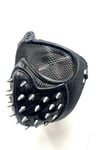 Dikenli Eylemci Gaz Maskesi Siyah Maske Göz Kısmı X boyalı Halloween Partisi Cadılar Bayramı Unisex