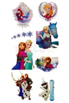 Elsa Anna 8 Adet Geçici Çocuk Dövmesi Doğum Günü Parti Renkli Tattoo Dövme Olaf Frozen Konsepti
