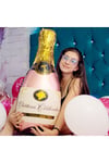 Folyo Balon Rose Gold 104x49 Cm Chateau Celebration Yazılı Bride To Be Bekarlığa Veda Parti Şişe