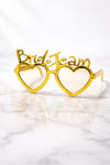 Gold Bride Team Gözlük Nedime Gözlüğü Bride To Be Malzemeleri Bekarlığa Veda Partisi Aksesuarı Mika