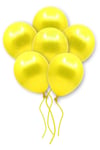 Gold Konfetili Şeffaf Ve Sarı Metalik Balon Seti 20 Adet 30 Cm Içi Gözüken Altın Sarısı Pullu Balon