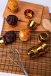Gold Parlak Kaplama 25li Kek Kalıbı Fırında Dağılmayan 6.5x4 cm Altın Sarısı Muffin Cupcake Kapsülü