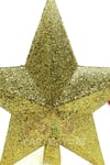 Gold Renk Simli Tepelik 20x19 Cm Parlak Altın Sarısı Pullu Yılbaşı Çam Ağacı Yeni Yıl Tepeliği