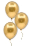 Gold Renkli Krom Balon 10 Adet 30 Cm Altın Sarısı Inanılmaz Parlak Rengi Canlı Doğum Günü Partisi