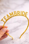 Gold Team Bride Taç Nedime Tacı Bride To Be Malzemeleri Bekarlığa Veda Partisi Aksesuarı Sert Mika