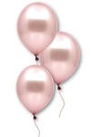 Gül Kurusu Renkli Metalik Balon 50 Adet 30 Cm Koyu Pembe Lateks Parti Konsept Doğum Günü Süs Balonu