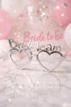 Gümüş Bride Team Gözlük Nedime Gözlüğü Bride To Be Malzemeleri Bekarlığa Veda Partisi Aksesuarı Mika