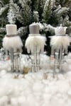 Gümüş Fındıkkıran 3lü Set 15 Cm Mızrak Davul Tüfekli Kurşun Asker Nutcracker Yılbaşı Yeni Yıl Dekor