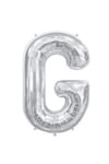 Gümüş G Harfi 75 cm Orta Boy Folyo Balon
