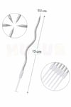 Gümüş Kıvrımlı Pasta Mumu 6 Adet 15 cm Doğum Günü Mum Seti Kıvrımlı Gri Renk Dekoratif Parti Süsü