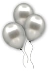 Gümüş Renkli Metalik Balon 50 Adet 30 Cm Gri Silver Lateks Parti Konsept Temalı Doğum Günü Balonu