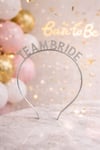 Gümüş Team Bride Taç Nedime Tacı Bride To Be Malzemeleri Bekarlığa Veda Partisi Aksesuarı Sert Mika