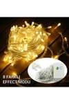 Günışığı Yılbaşı Ağacı Işığı Süsü Led 10 Metre Kablolu Fişli 100 Ledli 8 Modlu Fonksiyonlu Sarı