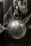 Halloween Gülle Kelepçe Cadılar Bayramı Partisi Pranga Dekoru Plastik 55 Cm Zincirli Eskitme Gümüş