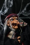 Halloween Partisi Cadı 50 Cm Işıklı Sesli Sese Duyarlı Özel Dokuma Kıyafetli Cadılar Bayramı Dekoru