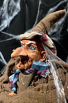 Halloween Partisi Cadı 50 Cm Işıklı Sesli Sese Duyarlı Özel Dokuma Kıyafetli Cadılar Bayramı Dekoru
