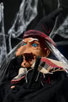 Halloween Partisi Cadı 50 Cm Işıklı Sesli Sese Duyarlı Özel Dokuma Kıyafetli Cadılar Bayramı Dekoru