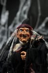 Halloween Partisi Cadı 50 Cm Işıklı Sesli Sese Duyarlı Özel Dokuma Kıyafetli Cadılar Bayramı Dekoru