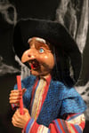 Halloween Partisi Cadı 80 Cm Işıklı Sesli Sese Duyarlı Özel Dokuma Kıyafetli Cadılar Bayramı Dekoru