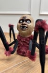 Hareket Eden Sesli Işıklı Örümcek Bebek 70 Cm Pilli Tüylü Halloween Cadılar Bayramı Sese Duyarlı