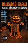 Hareketli Sesli Işıklı 3 Fonksiyonlu Yarım Vücut 45x60 Cm Halloween Partisi Cadılar Bayramı Dekor