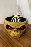 Hareketli Sesli Işıklı Kafatası Şeker Kovası Gizli İskelet Eli 25x12 Cm Halloween Cadılar Bayramı