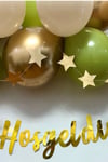 Hoşgeldin Kurban Bayramı Yazılı 17 Parça Süsleme Seti Led Işıklı Yazı Balon Zincir Yıldız Asılan Süs