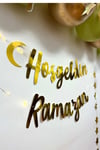 Hoşgeldin Ramazan Yazılı 17 Parça Süsleme Seti 11 Ayın Sultanı Bayramı Led Işıklı Yazı Balon Zincir