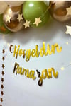 Hoşgeldin Ramazan Yazılı 17 Parça Süsleme Seti 11 Ayın Sultanı Bayramı Led Işıklı Yazı Balon Zincir